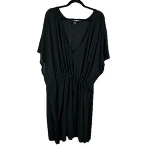 Sea Swimwear Black Longline Swim Coverup 4X